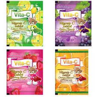 ภาพหน้าปกสินค้าVitamin C Vita-C 25mg. วิตามินซี อมเล่น   1โหล ที่เกี่ยวข้อง