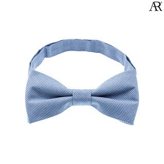 ANGELINO RUFOLO Bow Tie ผ้าไหมทอผสมคอตตอนคุณภาพเยี่ยม โบว์หูกระต่ายผู้ชาย ดีไซน์ Weave สีฟ้า/สีชมพู