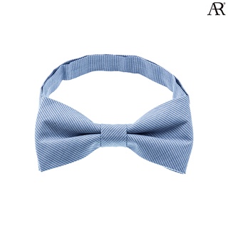 ANGELINO RUFOLO Bow Tie ผ้าไหมทอผสมคอตตอนคุณภาพเยี่ยม โบว์หูกระต่ายผู้ชาย ดีไซน์ Weave สีฟ้า/สีชมพู
