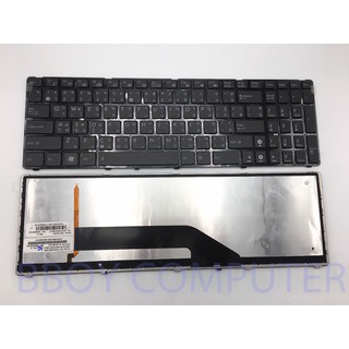 ASUS Keyboard คีย์บอร์ด ASUS K50 K50A K50IE K50I K50IJ มี Backlight (ไทย-อังกฤษ)