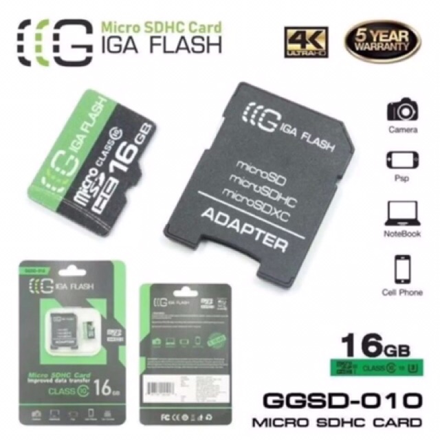 memory-card-16g-class10-giga-flash-sdhc-ประกัน-5-ปี