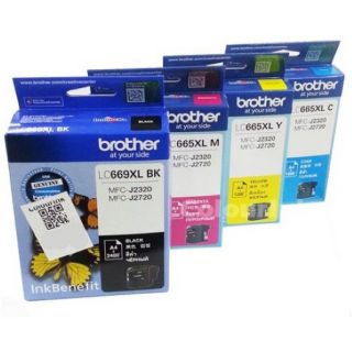 Brother LC-669XL Black LC-665XL (Cyan/Magenta/Yellow) ของแท้ 4 สี