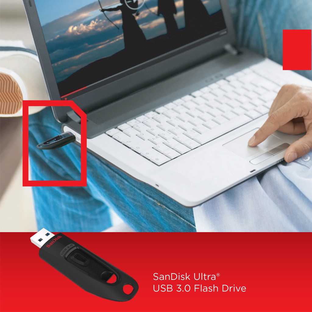 ภาพสินค้าSanDisk Ultra USB 3.0 Flash Drive 16GB อ่าน 130MB/s ( SDCZ48_016G_U46) เมมโมรี่ การ์ด แซนดิส แฟลซไดร์ฟ ประกัน Synnex 5ปี จากร้าน sjcam_officialstore บน Shopee ภาพที่ 3