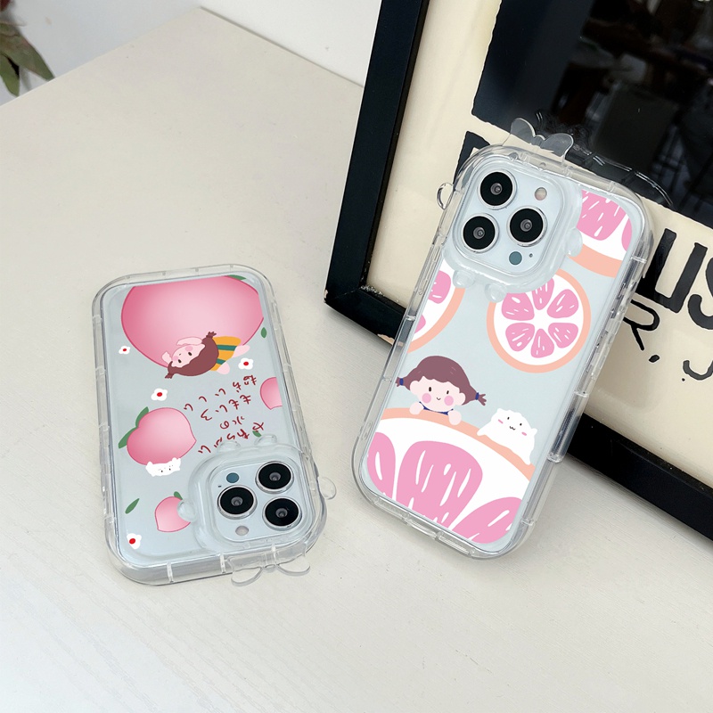 เคสโทรศัพท์มือถือใส-แบบนิ่ม-ลายการ์ตูนมอนสเตอร์-ประดับโบว์-สําหรับ-iphone-11-13-12-14-pro-max-xr-6-6s-7-8-14-plus-x-xs-max