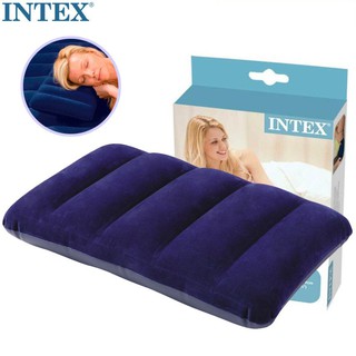 ภาพขนาดย่อของสินค้าINTEX หมอน หมอนเป่าลม กำมะหยี่ รุ่นคลาสสิก สีน้ำเงิน รุ่น 68672