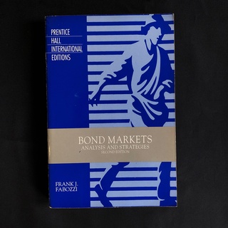 Bond Markets, Analysis and Strategies (2nd Edition) / Frank J. Fabozzi มือสอง สภาพดี ราคาถูก