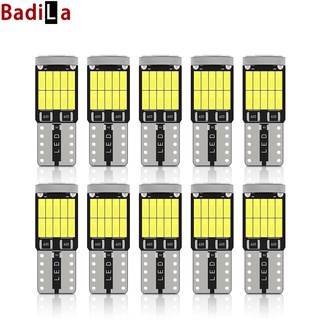 หลอดไฟ T10 LED 4014 26SMD สําหรับติดป้ายทะเบียนรถยนต์ และรถจักรยานยนต์ 10 ชิ้น