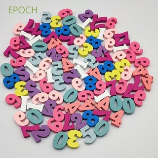 EPOCH ตัวอักษรไม้หลากสี 100 ชิ้น / ชุดสําหรับตกแต่งบ้าน