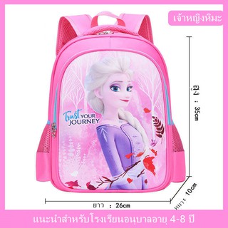 ภาพหน้าปกสินค้ากระเป๋านักเรียนเด็กกระเป๋านักเรียน อนุบาล ประถม 4-8 ปี กระเป๋านักเรียน -เจ้าหญิงหิมะสีชมพู N5 ที่เกี่ยวข้อง