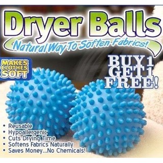 ลูกบอลซักผ้า Dryer Balls บอลซักผ้า ลูกบอลซัดผ้า ผ้าไม่พันกัน ลูกบอลถนอมผ้า ลูกบอล บอลซักผ้า นุ่มและแห้งไว T0249