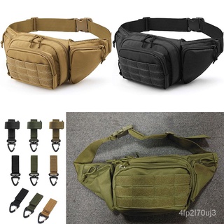 3 Colors Tactical Waist Bag Concealed Carry Pouch Military Fanny Pack Sling Shoulder Bag with Buckle for Outdoor Hunting