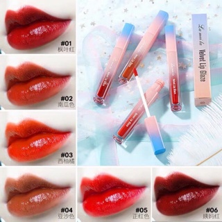 ภาพหน้าปกสินค้าพร้อมส่ง🔥【ลิปกลอส】velvet lip glaze ลิปสติก ลิปจิ้มจุ่ม กันน้ำลิปกลอสเพิ่มความชุ่มชื้นติดทนนานเซ็กซี่ 6สี ที่เกี่ยวข้อง