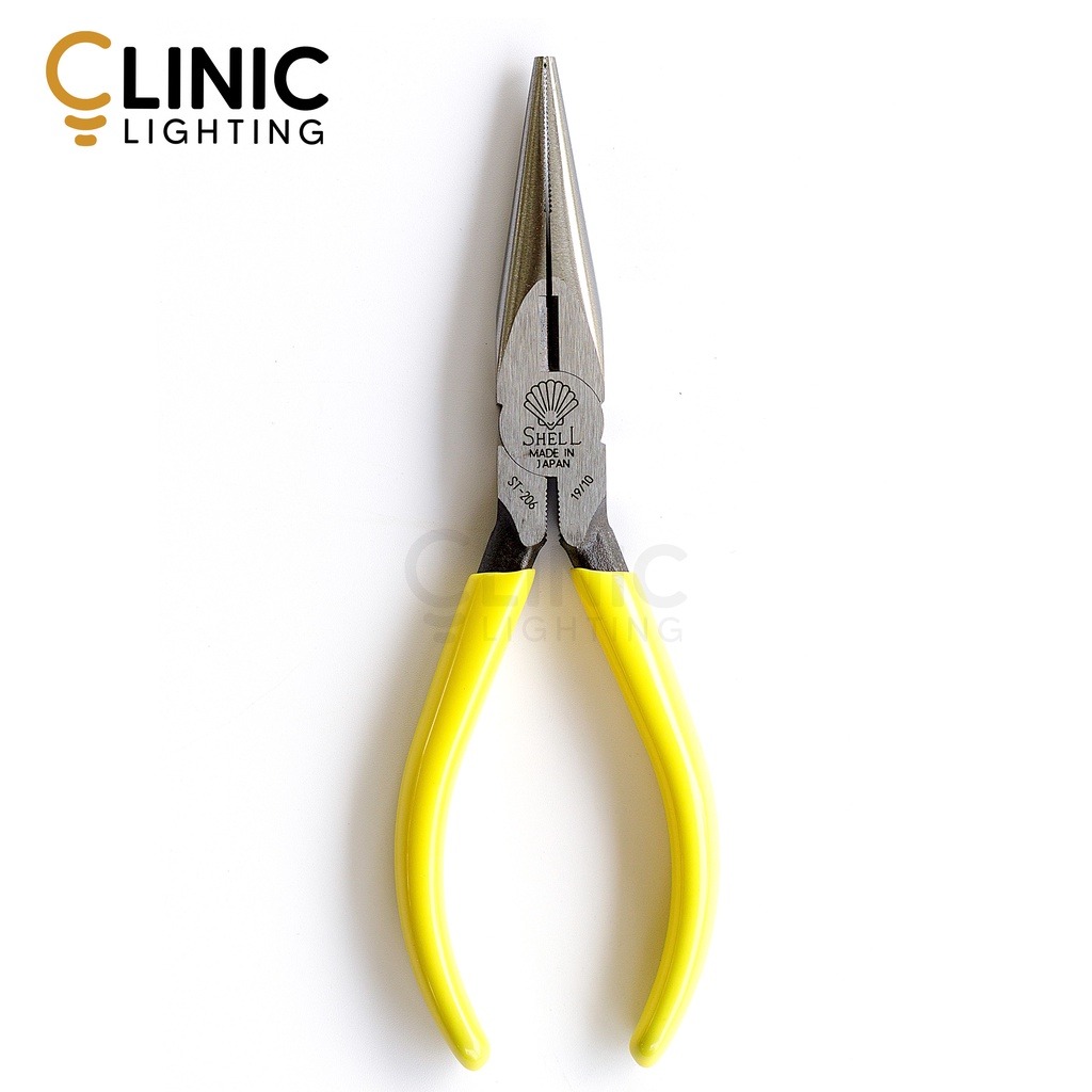 คีมหนีบปากยาว-รุ่น-st-206-shell-long-nose-cutting-plier-st-206