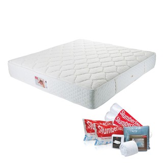 ที่นอน 6 ฟุต SLUMBERLAND RELAXY แถมชุดเครื่องนอน 11 ชิ้น SLUMBERLAND RELAXY ที่นอนระบบ Linear Pocketed Posture Springing