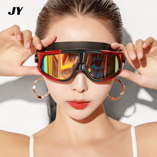สินค้า แว่นตาว่ายน้ำ ผู้ใหญ่ Goggles แว่นตาว่ายน้ำสำหรับผู้ชายและผู้หญิง แว่นตาดำน้ำ การชุบ สีต่างๆให้เลือก