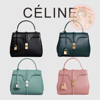 Shopee ราคาต่ำสุด 🔥ของแท้ 100% 🎁Celine Brand New 16 Small Satin Calf Leather Bag