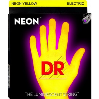 สายกีตาร์ไฟฟ้า DR Neon Yellow K3 Coated Electric Guitar Strings