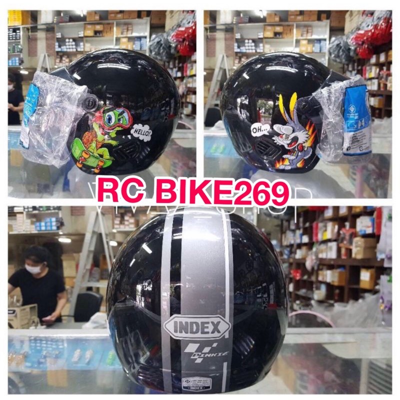 ภาพสินค้าพร้อมส่ง หมวกกันน็อคเด็กโต ยี่ห้อ Index รุ่น Pinkie คละสี จากร้าน rc_bike269 บน Shopee ภาพที่ 1