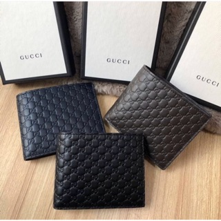 Gucci wallet 6 card ปั๊ม logo นูน สวยจ้า กระเป๋าสตางค์ผู้ชาย แท้ 100% ค่ะ