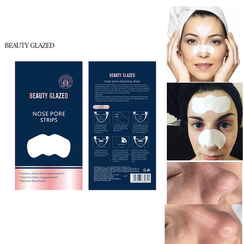 ภาพสินค้าBEAUTY GLAZED 1 ชิ้น Tear Nose Patch / เยื่อจมูกทำความสะอาดลึก จากร้าน beautyglazed1.th บน Shopee ภาพที่ 4