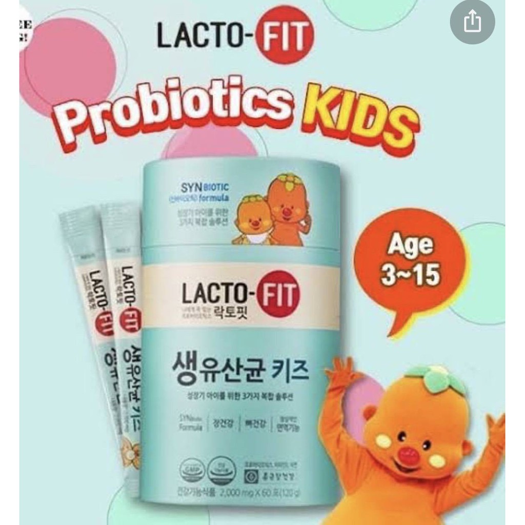 ภาพหน้าปกสินค้าสินค้าใหม่ Lacto-fit For kids โพรไบโอติกส์ สำหรับเด็ก  ของแท้จากเกาหลี ลดราคาจากเดิม จากร้าน momkidkorea_thailand บน Shopee