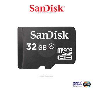 สินค้า Sandisk Memory micro SD Card Class 4 32GB (SDSDQM_032G_B35) เมมโมรี่ การ์ด แซนดิส ใส่ ลำโพง ประกัน 5ปี โดย Synnex (สีดำ)