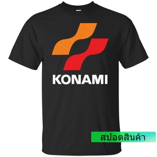 GILDAN ลดราคา เสื้อยืดลําลอง แขนสั้น พิมพ์ลายโลโก้ Konami Game Arcade Video Gamer สําหรับผู้ชาย