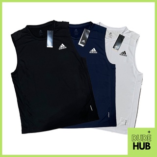 เสื้อกล้ามแขนกุด Adidas 3-stripes Aeroready/Black, Navy, white เสื้อกล้ามออกกำลังกาย