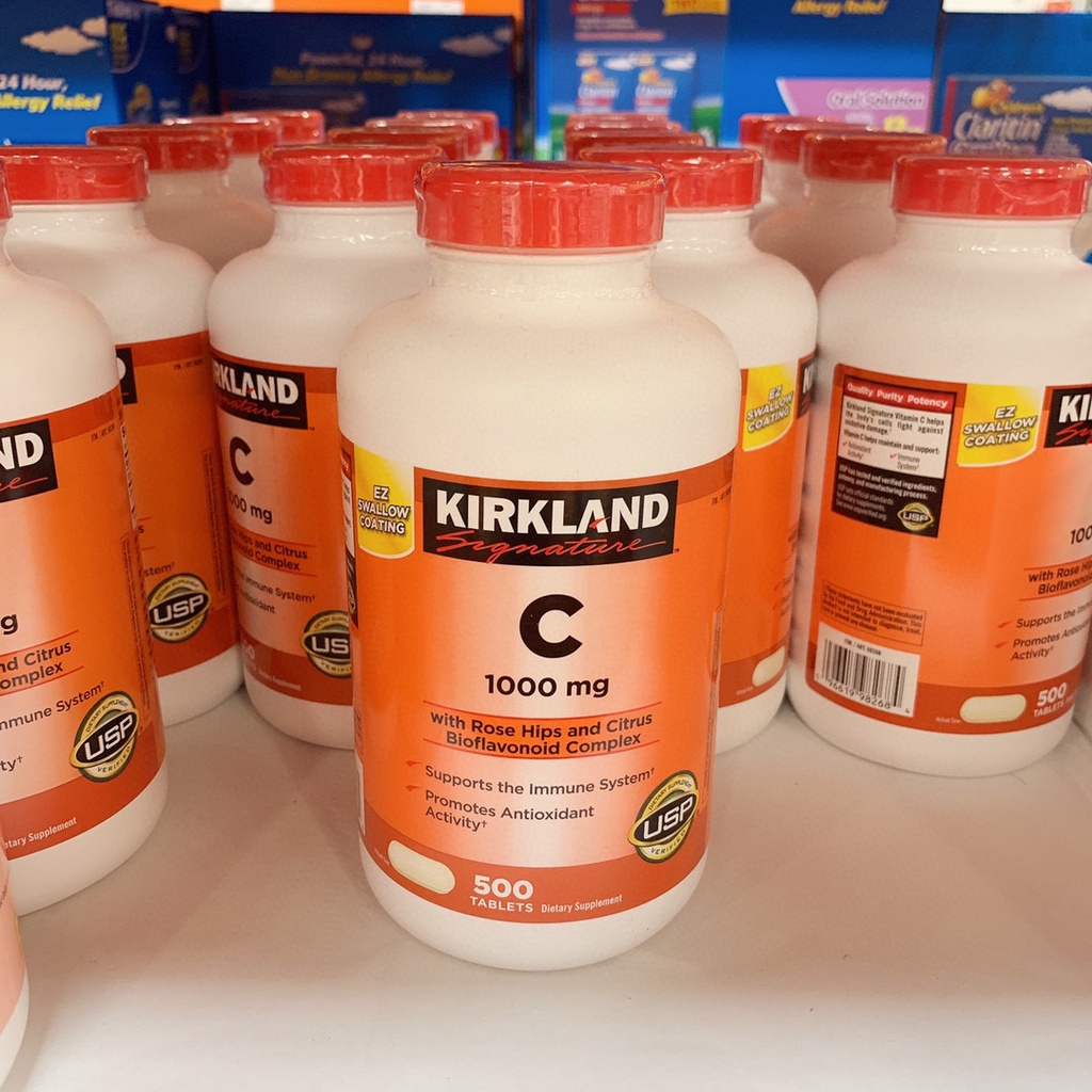 ภาพสินค้า️ ️Kirkland VitaminC 1000 mg 500 Tablets วิตามินซี เคิร์กแลนด์ 500 เม็ด(Exp.01/2026) จากร้าน kirkland_usa บน Shopee ภาพที่ 1