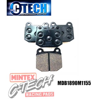 MINTEX C-Tech ผ้าเบรคเกรด Hi Performance ซี่รีย์ M1155 คู่หลัง มิตซูบิชิ MITSUBISHI (MB) Lancer Evolution V, VI, VII