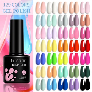 ภาพหน้าปกสินค้าLilycute ยาทาเล็บเจล กลิตเตอร์ สีชมพู สีฟ้า สีม่วง 7 มล. 1 ขวด ที่เกี่ยวข้อง