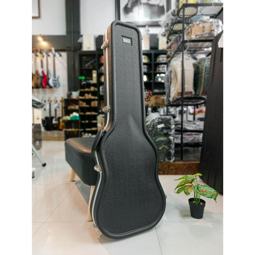 ฮาร์ดเคสกีต้าร์ไฟฟ้า-overspeesd-dj-พรมแดง-สำหรับกีต้าร์ไฟฟ้า-ทรง-stratocaster-วัสดุ-abs-กระเป๋ากีต้าร์ไฟฟ้า-เคสกีต้าร์