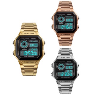สินค้า SKMEI 1335 นาฬิกาสองระบบ กันน้ำ ของแท้ 100% พร้อมกล่องครบเซ็ท