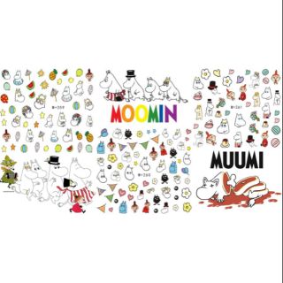 สติกเกอร์ติดเล็บ Moomin