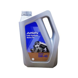 AISIN น้ำมันเครื่องเบนซิน สังเคราะห์แท้ 100% SN/CF 5W-40 ขนาด 4 ลิตร