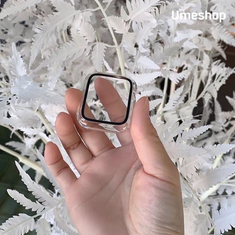 ภาพสินค้าเคส สำหรับ iwatch 7/8/6/5/4/3/2/1/SEเคส Watch สายนาฬิกา PC+Glass case smart watch case watch จากร้าน umeshop บน Shopee ภาพที่ 1