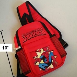 เป้สะพายเฉียง กระเป๋าคาดอก Shoulder bag ลาย สไปเดอร์แมน Spiderman ขนาด 6x10x3 นิ้ว