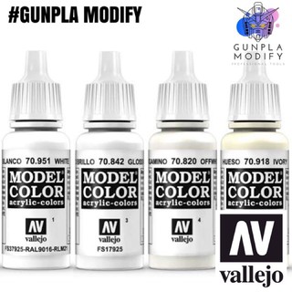 ภาพหน้าปกสินค้าVallejo Model Color สีอะคริลิคสูตรน้ำ White, Gloss White, Off White, Ivory, Cold White ที่เกี่ยวข้อง