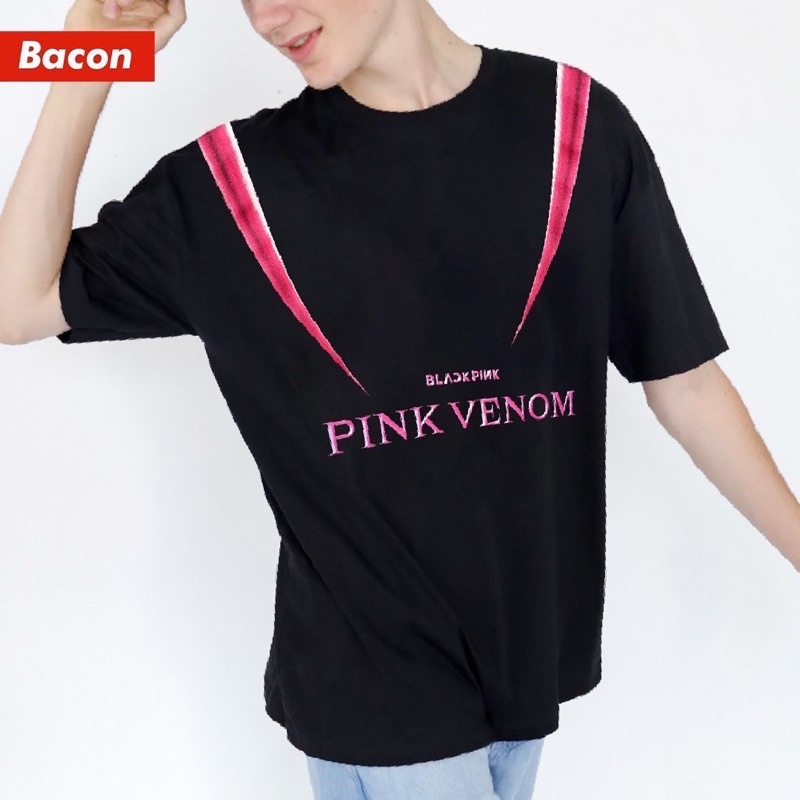เสื้อยืดโอเวอร์ไซส์-oversize-ลาย-pink-venom