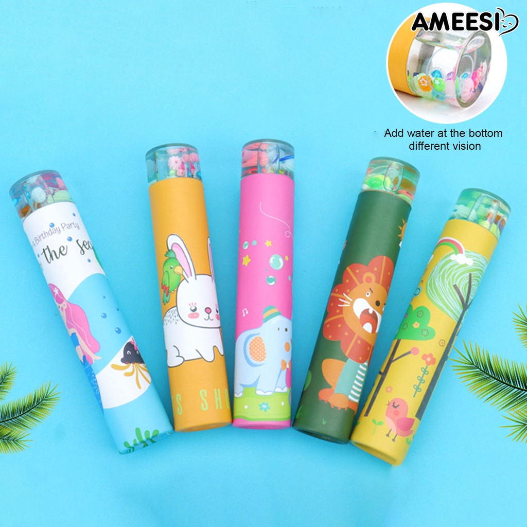 ameesi-kaleidoscope-กล้องส่องทางไกล-ของเล่นเพื่อการศึกษา-จับสบาย-หลากสี-ออกแบบมาสําหรับเด็ก