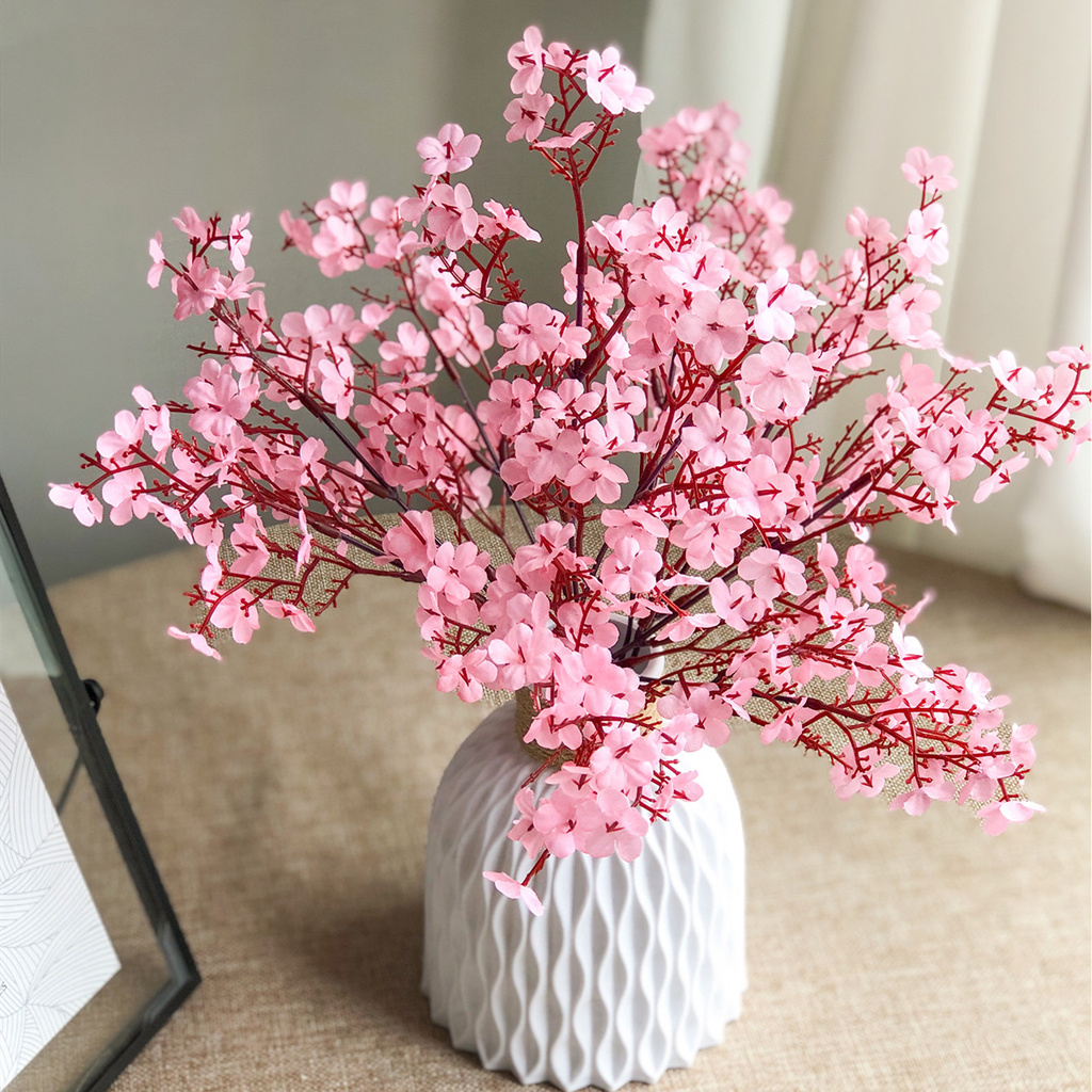 ภาพสินค้าช่อดอกไม้ Cherry Blossom Peach Blossom สไตล์ญี่ปุ่นสําหรับตกแต่งบ้าน จากร้าน moshee.th บน Shopee ภาพที่ 6