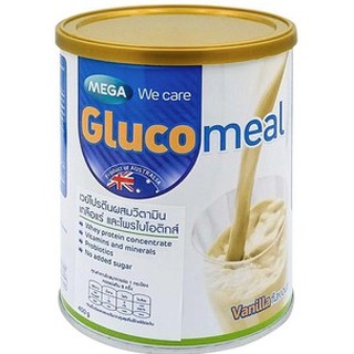 Mega Wecare Glucomeal เวย์โปรตีนผสมวิตามิน เกลือแร่ และโพรไบโอติกส์ กลิ่นวานิลลา