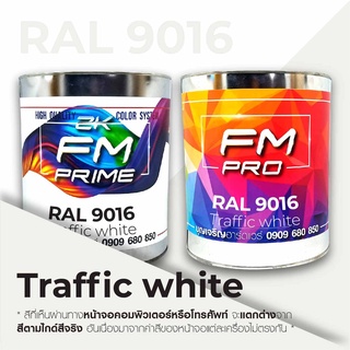 สี RAL9016 / RAL 9016 Traffic White --- (ราคาต่อลิตร)