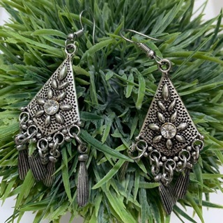 🌟 พร้อมส่ง 🌟 Silver dangle earrings ต่างหูเงินตุ้งติ้ง