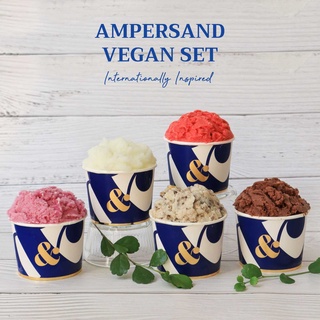 AMPERSAND - Vegan Set ( เจลาโต้ ขนาด 4oz. จำนวน 5 cup ) ส่งทั่วประเทศ - Ampersand Gelato