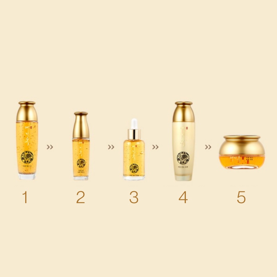 yezihu-gold-skin-care-ชุดผลิตภัณฑ์ดูแลผิว-เพื่อสุขภาพ-5-ชิ้น