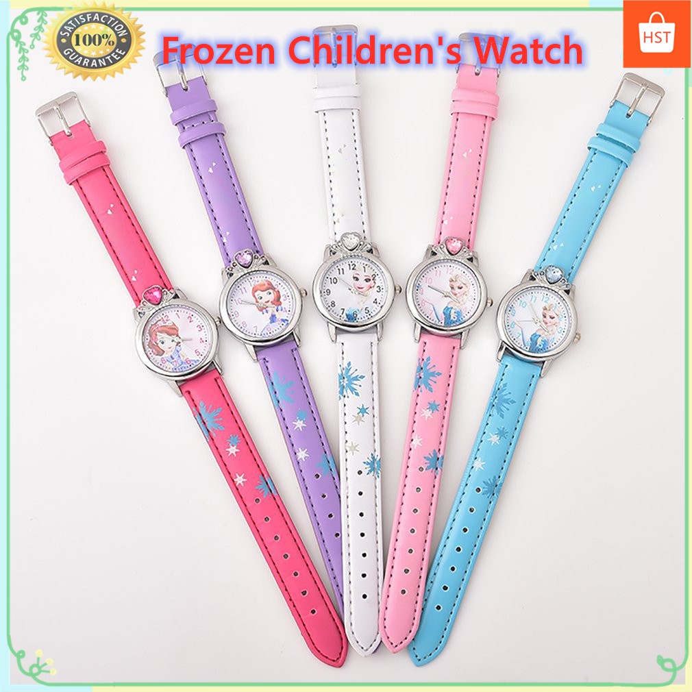 ภาพหน้าปกสินค้าH-Style นาฬิกาข้อมือ ลายการ์ตูนเจ้าหญิงเอลซ่า frozen kitty นาฬิกาเด็กหญิง ระบบดิจิตอล นาฬิกาการ์ตูน นาฬิกาข้อมือเด็ก