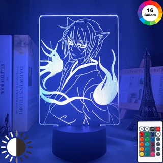 โคมไฟ LED รูปการ์ตูน Kamisama Kiss Tomoe 3 มิติ สําหรับตกแต่งบ้าน