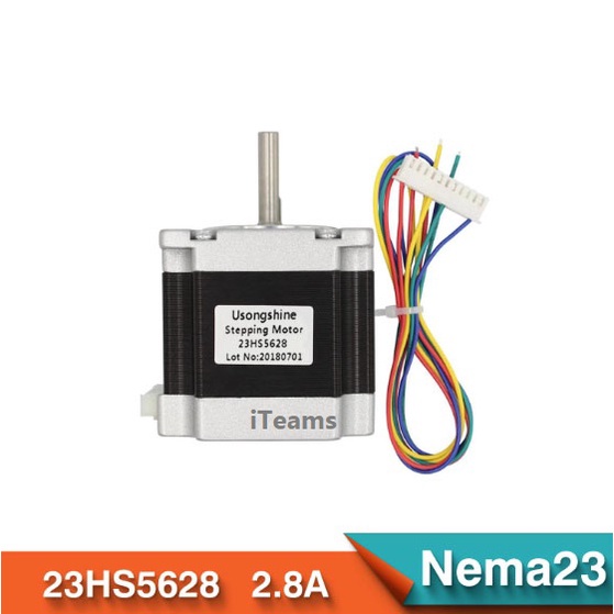 nema-23-stepper-motor-model-23hs5628-2-8a-iteams-for-cnc-3d-printer-สเต็ปปิ้งมอเตอร์-nema23-แรงบิดกลาง-พร้อมสาย-30-cm