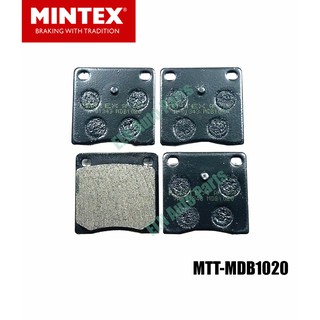 Mintex ผ้าเบรคหน้า (ของอังกฤษ) (brake pad) นิสสัน ซันนี่ NISSAN Sunny B110 ปี 1970-1974, 120Y ปี 1973-1975